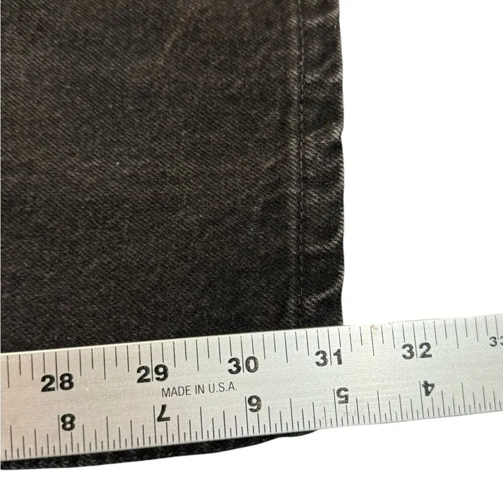 Vintage Levi's Size 36 x 32 Black Cotton Denim 545 Loose Fit Jeans from 1993